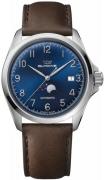 Glycine Herreklokke GL0385 Combat Classic Blå/Lær Ø40 mm