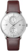 Junghans Herreklokke 27/4364.03 Meister Sølvfarget/Lær Ø40.4 mm