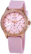 Guess Dameklokke W0032L9 Rosa/Gummi Ø40 mm