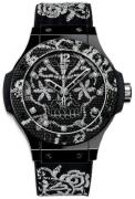 Hublot Dameklokke 343.CS.6570.NR.BSK16 Big Bang 41mm Sort/Gummi Ø41