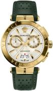 Versace Herreklokke VE1D00219 Aion Chrono Sølvfarget/Lær Ø45 mm