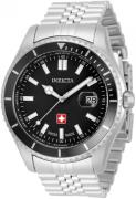 Invicta Herreklokke 33437 Pro Diver Sort/Stål Ø46 mm