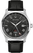 Bulova Herreklokke 96B387 Wilton Sort/Lær Ø43 mm