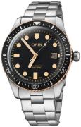 Oris Herreklokke 01 733 7720 4354-07 8 21 18 Diving Sort/Stål Ø42 mm