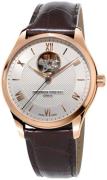 Frederique Constant Herreklokke FC-310MV5B4 Classics Sølvfarget/Lær