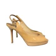 Pre-owned Beige skinn Jimmy Choo hæler