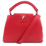 Pre-owned Rødt skinn Louis Vuitton Capucines