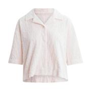 Lys Rosa Holzweiler Vera Terry Shirt- Lt. Pink Mix Skjorter