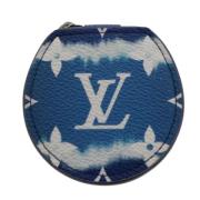 Pre-owned Blå lerret Louis Vuitton lommebok