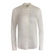 Off-white amuse silke bluse klassisk bluse
