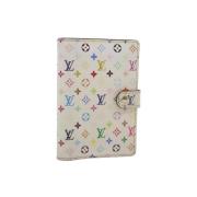 Pre-owned Hvitt lerret Louis Vuitton Agenda