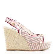 Pre-owned Rosa stoff Louis Vuitton Espadrilles