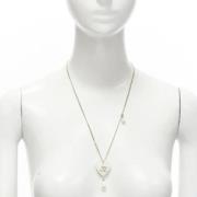 Pre-owned Chanel halskjede i hvitt metall
