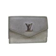 Pre-owned Sølv skinn Louis Vuitton lommebok
