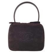 Pre-owned Brun semsket Chanel Tote