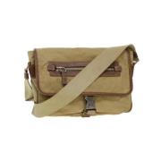 Pre-owned Beige nylon Prada skulderveske