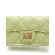 Pre-owned Grønn skinn Chanel lommebok