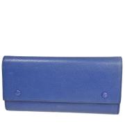 Pre-owned Blå skinn Celine lommebok