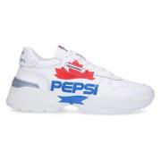 Lave Top Sneakers i Pepsi Kalveskinn