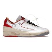 Retro Low Off-White White Red Sneakers