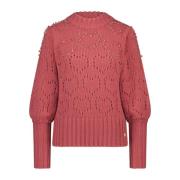 Rosa Diana Beads Hjerte Pullover Genser