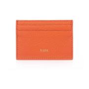 Leather Card Holder Orange