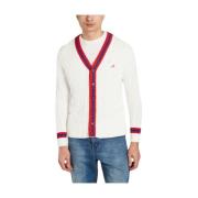 Stilig Tennis Cardigan med Broderi