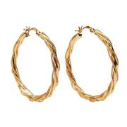 Fg, Goldplated Pico Alena Grande Hoops Øredobber