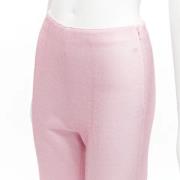 Pre-owned Rosa polyester Miu Miu bukser