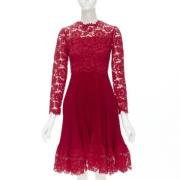 Pre-owned Rød silke Valentino kjole