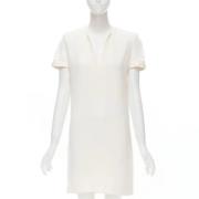 Pre-owned Beige skinn Saint Laurent kjole