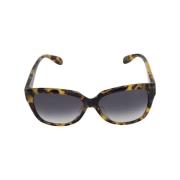 Pre-owned Brown Acetate Alexander McQueen solbriller