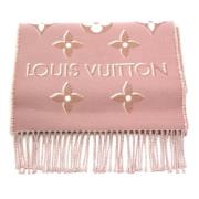 Pre-owned Rosa ull Louis Vuitton skjerf