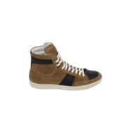 Pre-owned Brunt semsket skinn Yves Saint Laurent joggesko