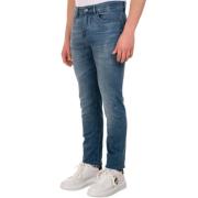 Delaware3-1 Jeans Oppgradering - Slim-Fit, Midtblå Vask