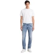 Slim-Fit Jeans, Comfort Fit med Vanlig Midje og Rette Ben