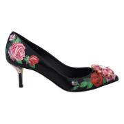 Blomstermønstret Krystallhæler Pumps