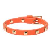 Leather Stud Bracelet Mini HOT Orange