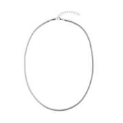 Snake Chain Necklace Thin Silver 60 CM
