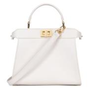 Leather Small Lady BAG Nappa OFF White