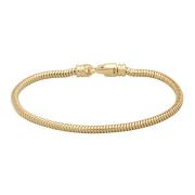 Gull Tom Wood Smykker Snake Bracelet Gold 6.5 /7 Inches Smykker