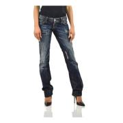 Vintage Stonewashed Straight Jeans for kvinner