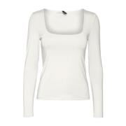 Hvit Vero Moda Bianca Ls Top Topper