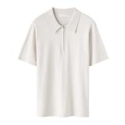 Stilig Polo Shirt med Skjult Halv Glidelås