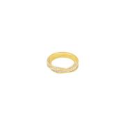 Twisted Diamond Ring Gold