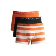 Oransje Gant Rugby Stripe Trunk 3-Pack Undertøy