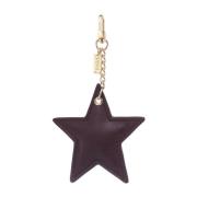 Leather Star Charm Plum