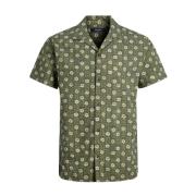 Grønn Jack Jones Jprblulandon Print Resosrt Shirt Skjorte