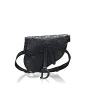 Pre-owned Svart skinn Dior Trotter Crossbody Bag