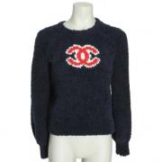 Pre-owned Marineblå ull Chanel genser